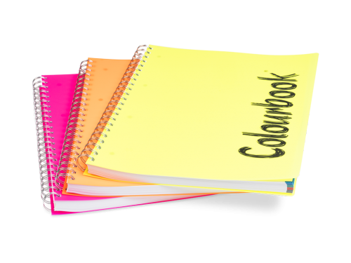 Quaderno Maxi Big Note Fluo con Bordi Colorati Colourbook