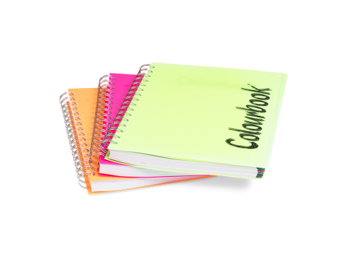 Quaderno A5 Small Notes Spiralato Fluo con Bordi Colorati Colourbook